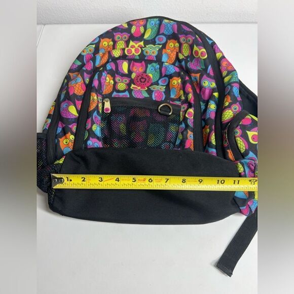 Double Dutch Club Backpack Owls Black Pink OS - Picture 7 of 9